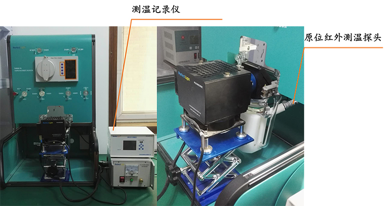 labsolar-6a系统搭载在线气固相光催化反应器现场实物图